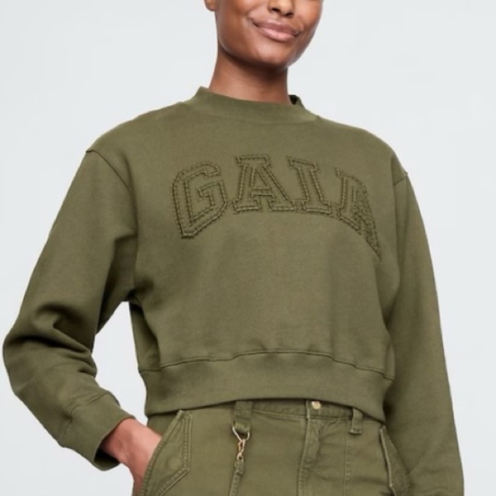 Gap x Cult Gaia Cropped Logo Sweatshirt